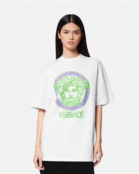 versace medusa head logo skinny jeans|Versace crystal medusa t shirt.